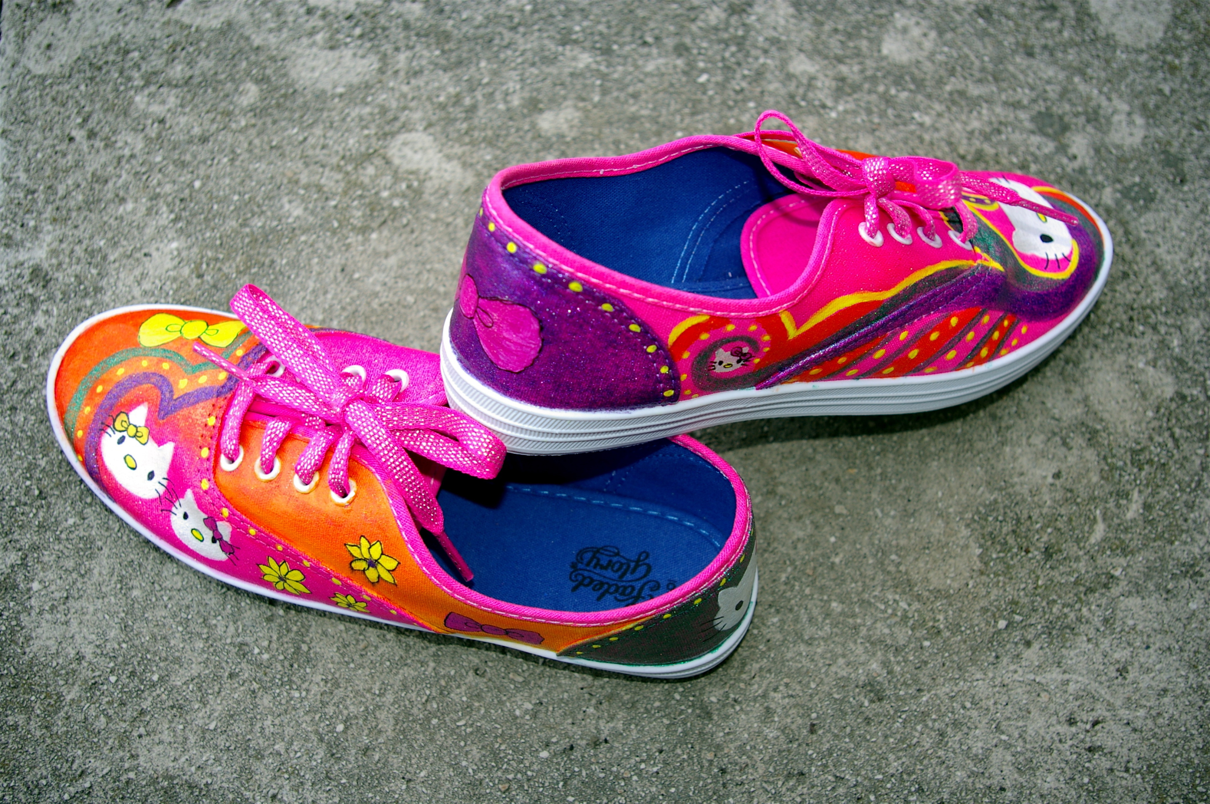 Kids Hand Painted Shoes